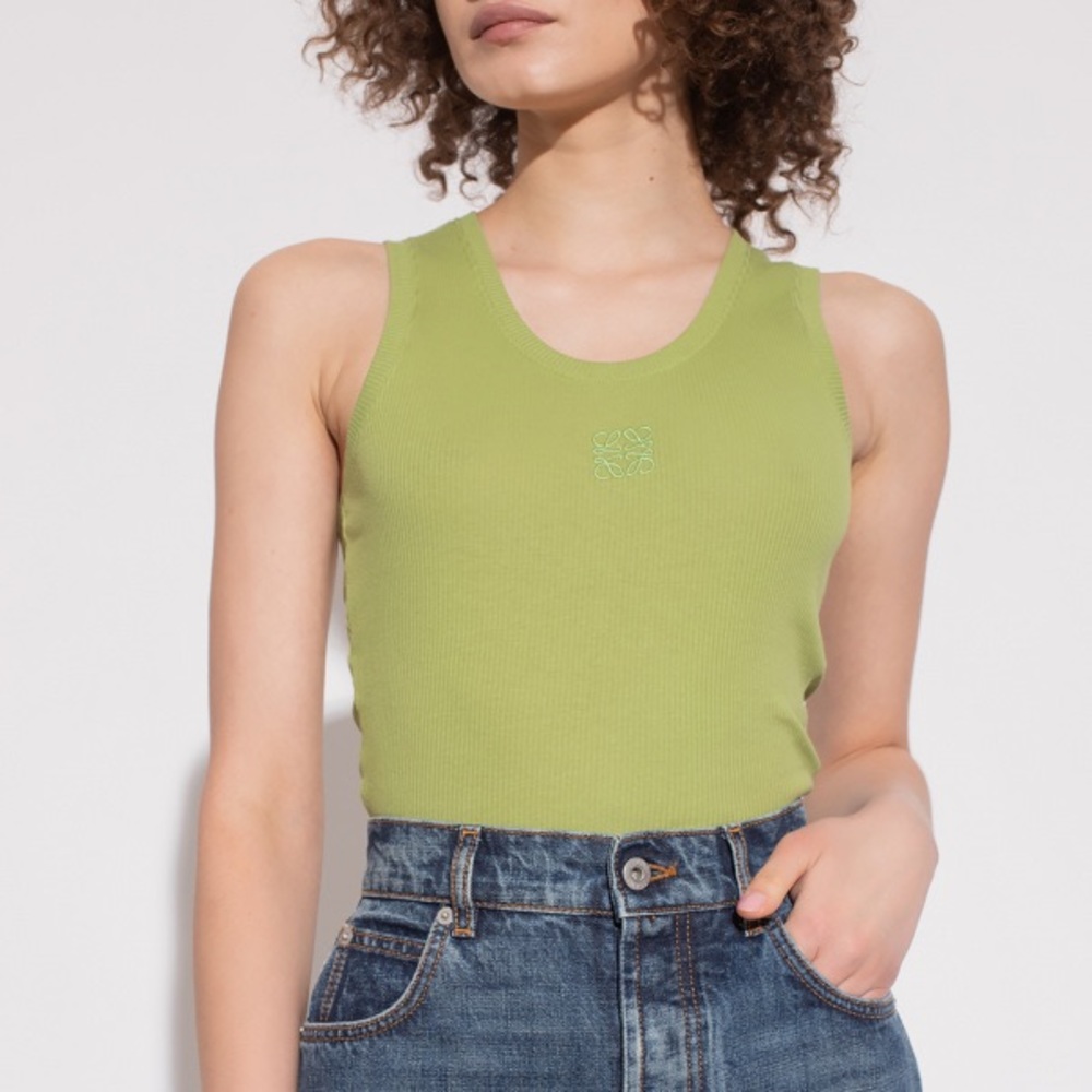 JM COLLECTION green tank top lace